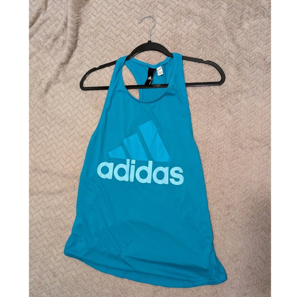 Adidas light blue tank